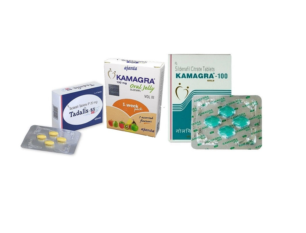 Ajanta ED Trial Pack (Sildenafil/Tadalafil/Vardenafil)