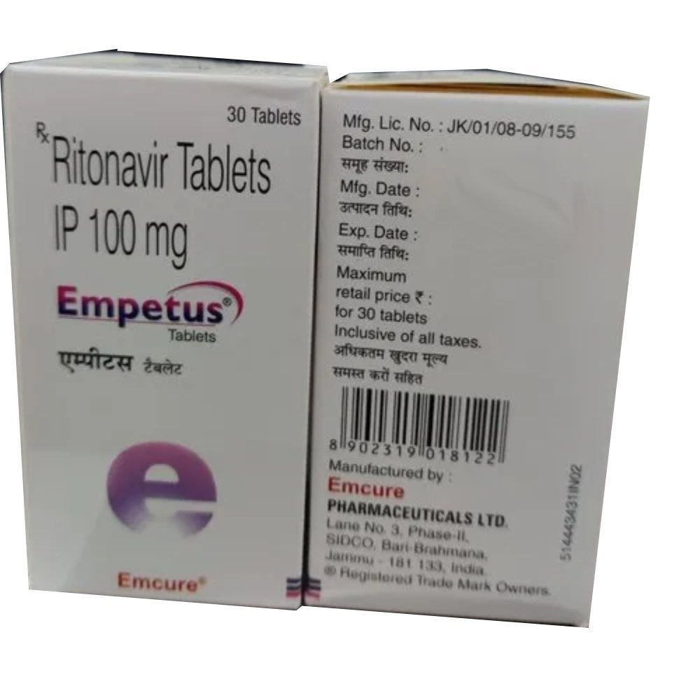 Empetus 100mg Tablet (Ritonavir)
