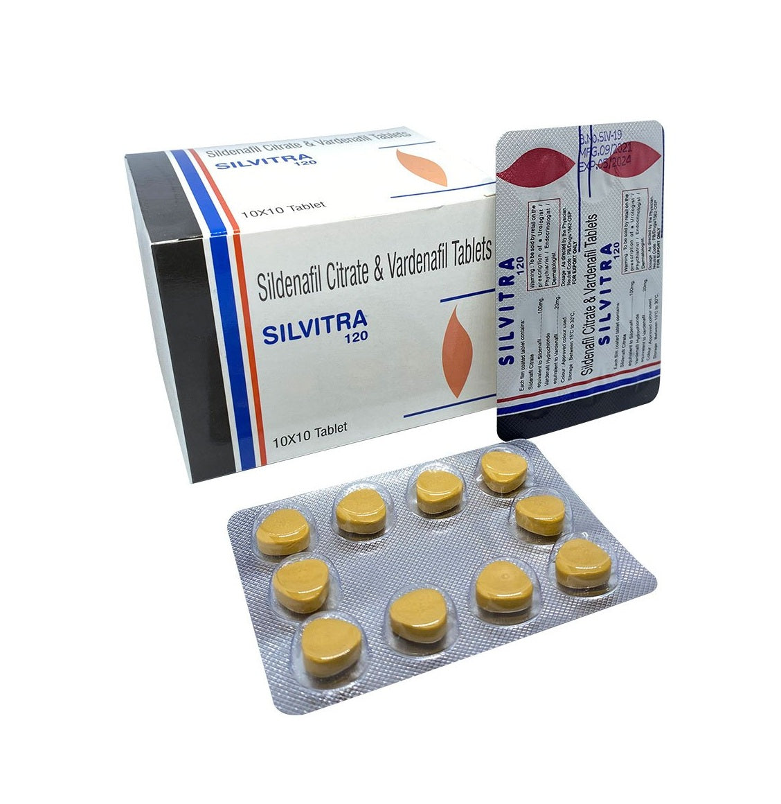 Silvitra Tablet (Sildenafil/Vardenafil)