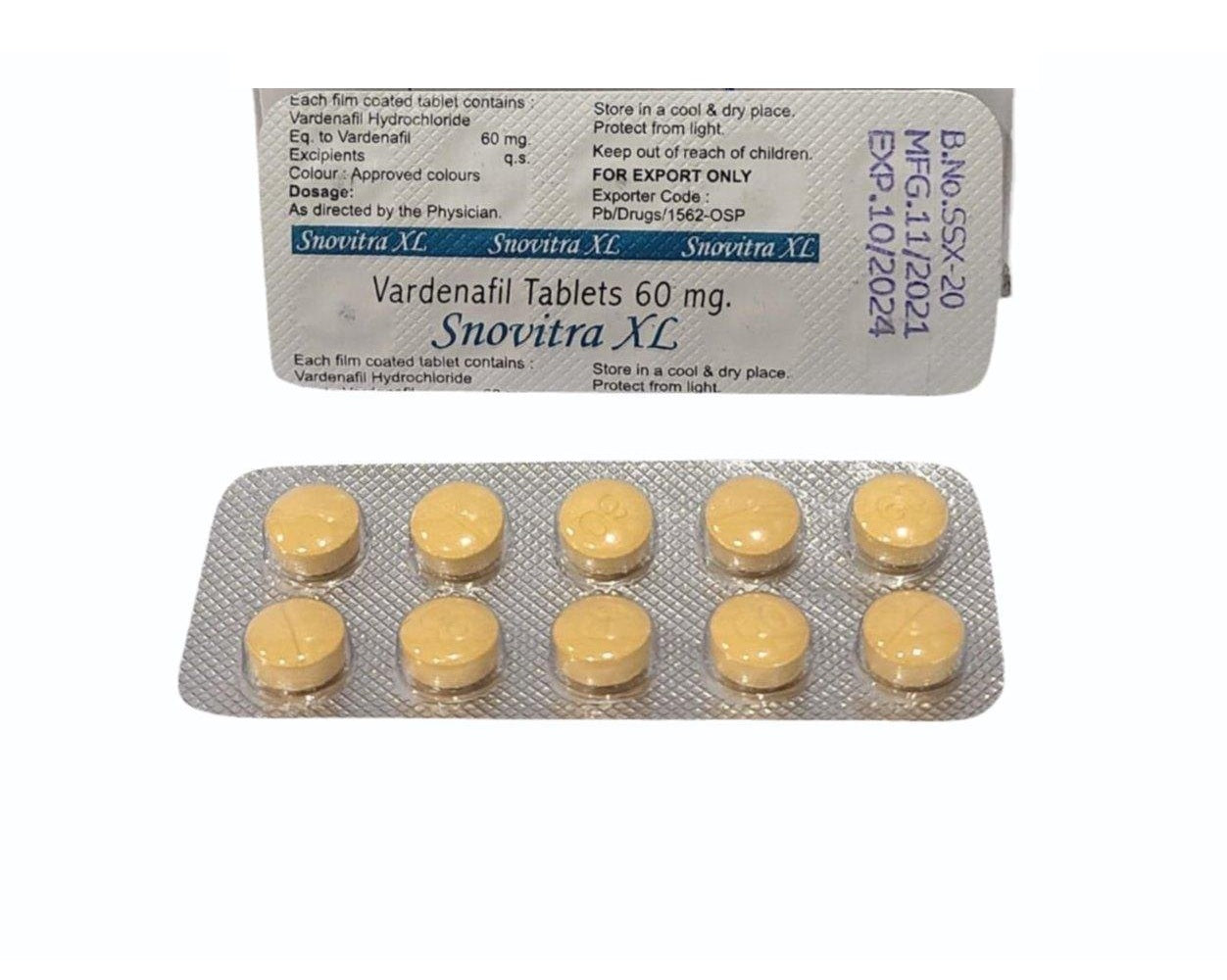 Snovitra XL 60mg Tablet (Vardenafil)