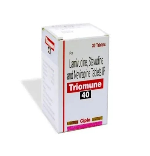 Triomune 40 Tablet (Stavudine/Lamivudine/Nevirapine) (Copy)