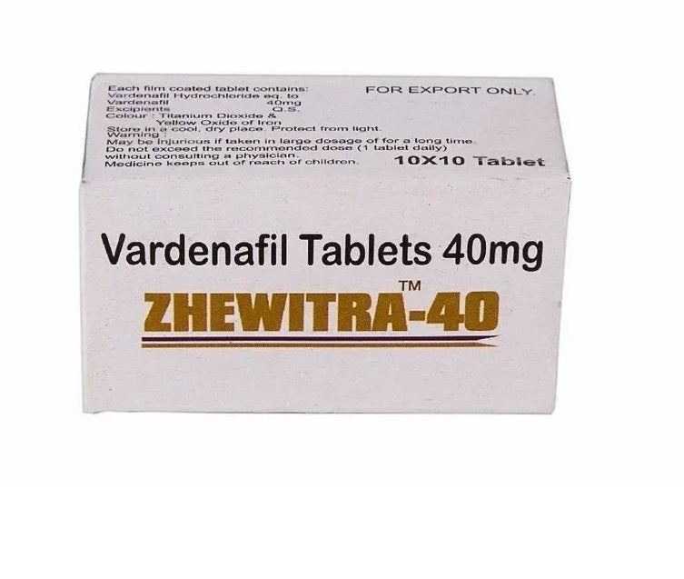 Zhewitra 40mg Tablet (Vardenafil)