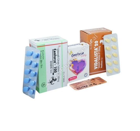 ED Trial Pack (Sildenafil/Tadalafil/Vardenafil)